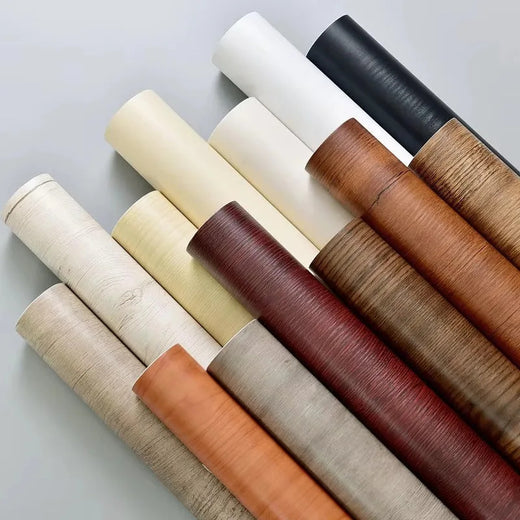 Impermeável PVC autoadesivo adesivos de parede, grande rolo, decoração para casa, fundo, mesa, armário, papel de parede, madeira