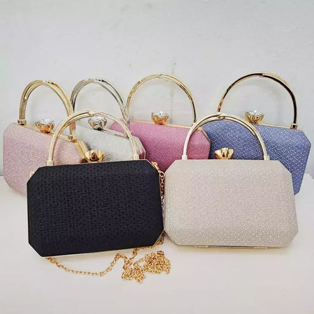 Bolsa Clutch Carteira de Festa Brilhosa Luxo Festa de Gala Casamento