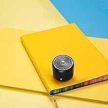 EWA A106 Pro Mini alto-falante Bluetooth com radiador de graves personalizado, IPX7 à prova d'água, alto-falantes super portáteis, estojo de viagem embalado
