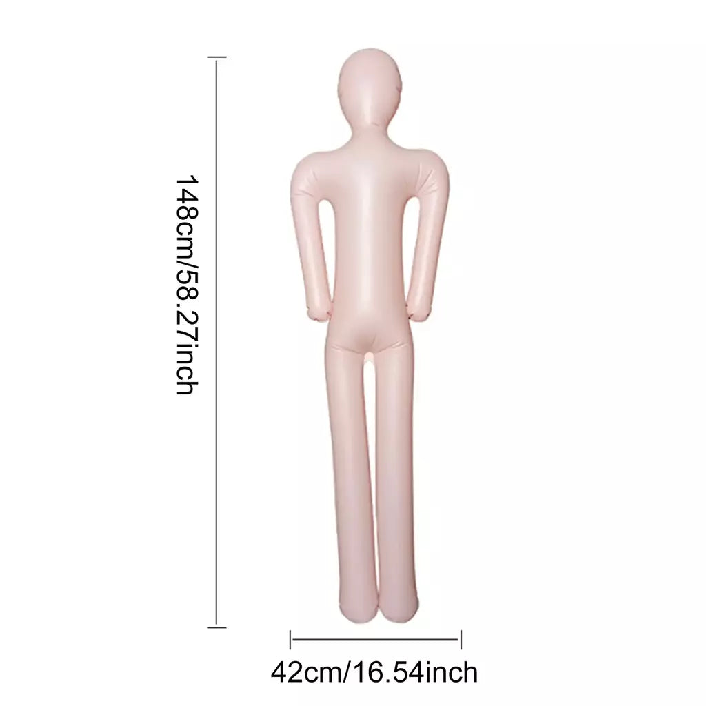 Manequim inflável de halloween, corpo inteiro, corpo morto manequim inflável, adereços de fantasia cosplay para quintal, pátio, casa, decoração de halloween