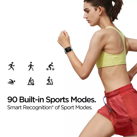 Amazfit-Smartwatch GTS 2e integrado, 5 ATM, longa duração da bateria, 24H, 90 modos esportivos, Alexa, Android, iOS, recondicionado