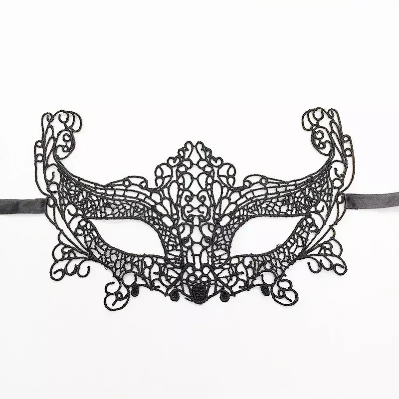 Máscara de renda sexy feminina, máscara para festa de halloween, bola mascarada, cosplay, trajes venezianos, carnaval, meia máscara facial