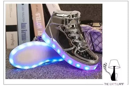 Tamanho 25-46 led sapatos com luzes brilhantes led chinelos para crianças & adulto feminino tenis para crianças meninos meninas sapatilhas luminosas