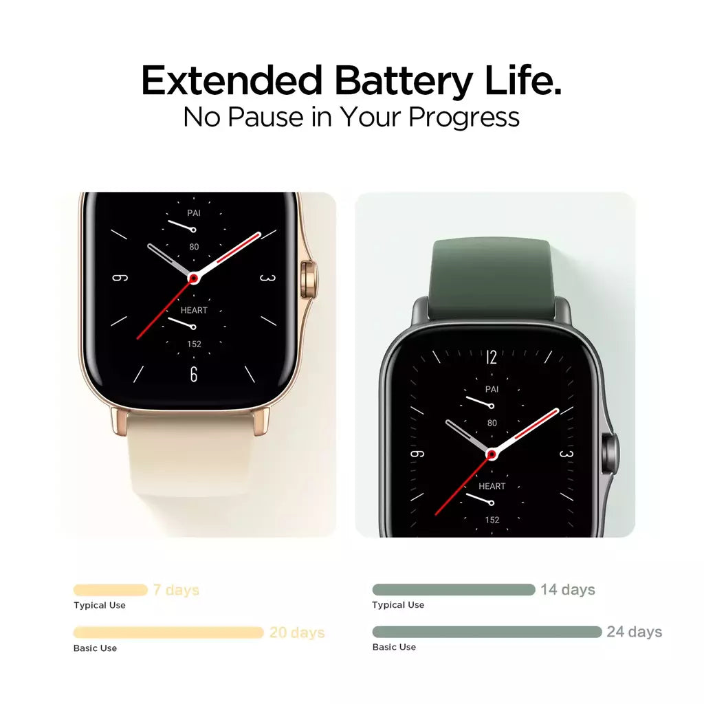 Amazfit-Smartwatch GTS 2e integrado, 5 ATM, longa duração da bateria, 24H, 90 modos esportivos, Alexa, Android, iOS, recondicionado
