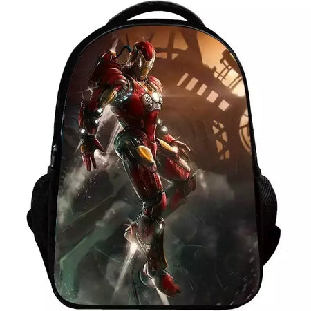 Bolsa Escolar Marvel Super Heroes para Crianças, Mochilas Homem de Ferro, Mochila 3D Anime, Bolsa de Viagem Infantil, Meninos, Escola Primária, Novo