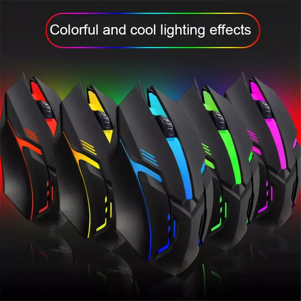 E-sports usb com fio mouse colorido led mouse para jogos 5000 dpi com fio mouse óptico com fio gamer mouse para desktop computador portátil