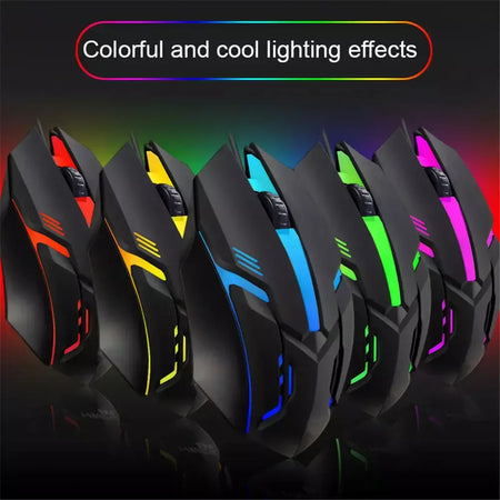 E-sports usb com fio mouse colorido led mouse para jogos 5000 dpi com fio mouse óptico com fio gamer mouse para desktop computador portátil