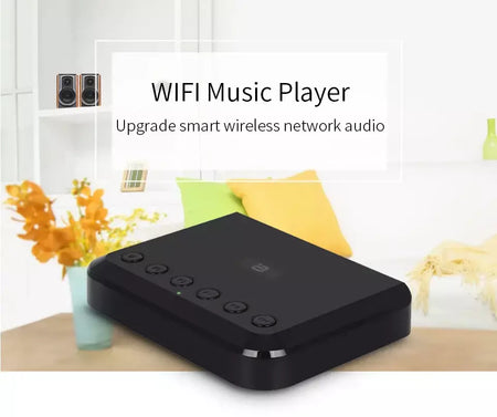 Receptor de áudio sem fio, wi-fi, para airplay, spotify, dlna, nas, stream de som, bluetooth 5.0, adaptador óptico de caixa de música, wr320