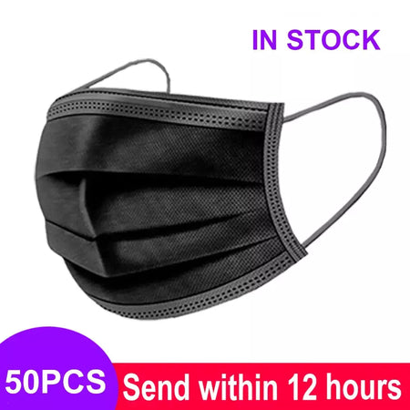Entrega rápida mascarillas máscara descartável não tecido meltblown pano 3 camadas máscara de filtro boca máscara facial máscara respirável