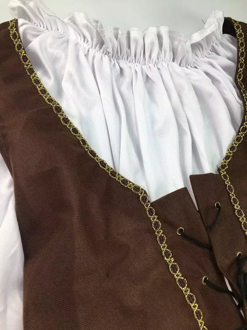 Trajes de pirata para mulheres homens adultos halloween masculino capitão jack sparrow traje piratas do caribe cosplay conjunto de roupas
