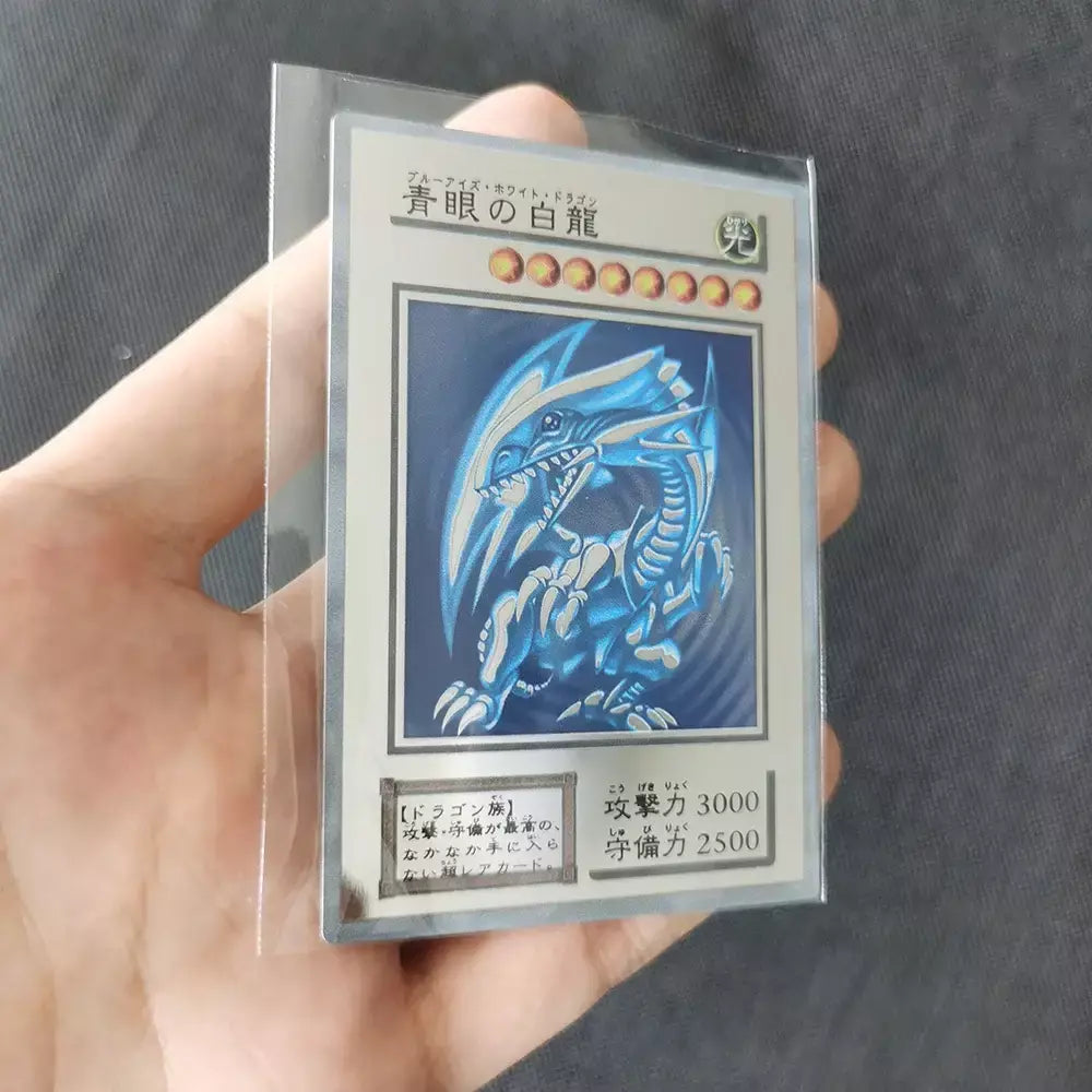 Yugioh cartões de metal dourado yu-gi-oh liga coleção cartão olhos azuis escuro magial obelisco slifer ra crianças presente de aniversário de natal