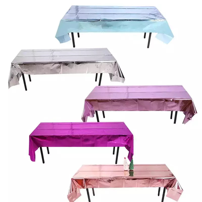 Folha De Brilho Impermeável Festa Rosa Ouro Toalha De Mesa Cobertura De Mesa De Aniversário Retangular Toalha De Mesa De Aniversário De Casamento