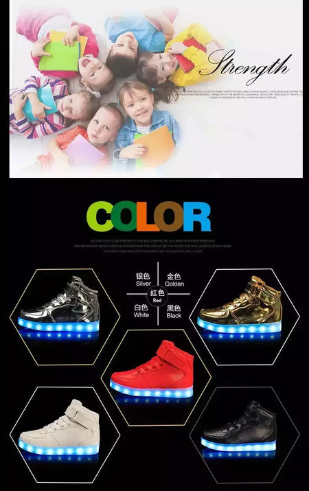 Tamanho 25-46 led sapatos com luzes brilhantes led chinelos para crianças & adulto feminino tenis para crianças meninos meninas sapatilhas luminosas