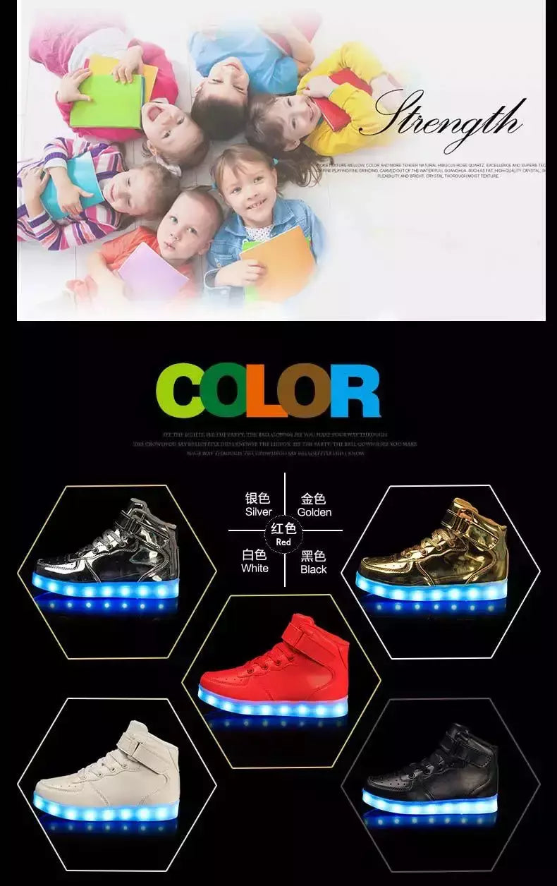 Tamanho 25-46 led sapatos com luzes brilhantes led chinelos para crianças & adulto feminino tenis para crianças meninos meninas sapatilhas luminosas