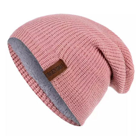 Chapéu clássico de inverno tricotado URGENTMAN Label Casual boné para mulheres homens manter quente adicionar forro de pele chapéu de inverno fashion sólido gorro chapéu 16 cores boné de esqui