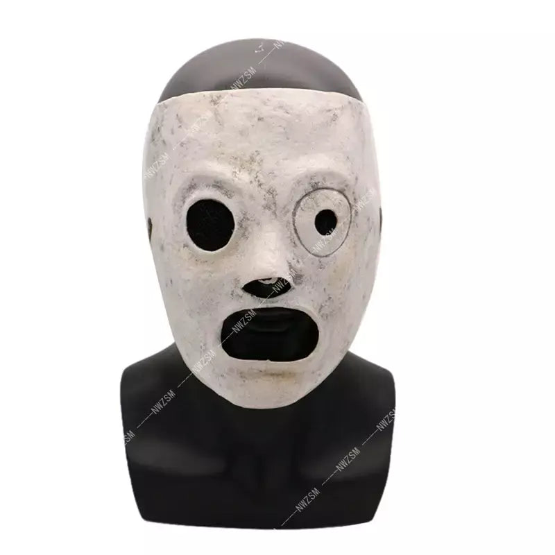 Filme engraçado slipknot cosplay máscara evento corey taylor cosplay máscara de látex halloween slipknot máscara de festa barra traje adereços adulto