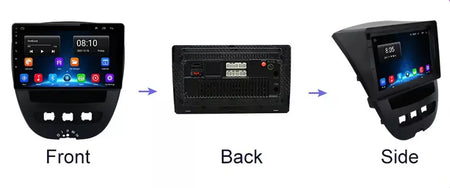 Android 10 2 din reprodutor multimídia do carro para peugeot 107 toyota aygo citroen c1 2005-2014 unidade principal estéreo navegação gps bt wifi