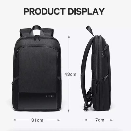BANGE-Mochila Laptop impermeável para homens, bolsas de ombro leves escaláveis para homens, negócios e viagens, moda clássica, viagens e motociclista, 15,6";;VERDADEIRO;;"Blue,43 x 31 x 7 cm