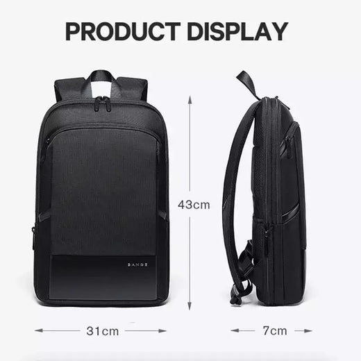 BANGE-Mochila Laptop impermeável para homens, bolsas de ombro leves escaláveis para homens, negócios e viagens, moda clássica, viagens e motociclista, 15,6";;VERDADEIRO;;"Blue,43 x 31 x 7 cm