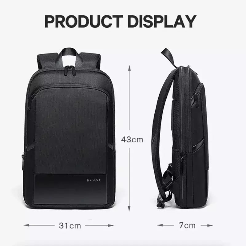 BANGE-Mochila Laptop impermeável para homens, bolsas de ombro leves escaláveis para homens, negócios e viagens, moda clássica, viagens e motociclista, 15,6";;VERDADEIRO;;"Blue,43 x 31 x 7 cm