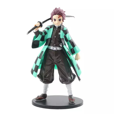 Anime 6 pçs demônio assassino figura 7cm kimetsu não yaiba figura q posket kamado tanjirou kamado nezuko agatsuma figura brinquedos