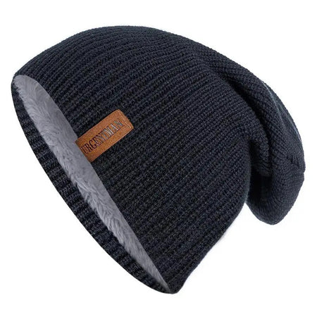 Chapéu clássico de inverno tricotado URGENTMAN Label Casual boné para mulheres homens manter quente adicionar forro de pele chapéu de inverno fashion sólido gorro chapéu 16 cores boné de esqui