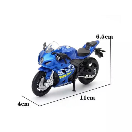Motocicleta liga e plástico modelo brinquedo, Caipo GSX-R1000 YZF-R1 Vespa 200, 1:18