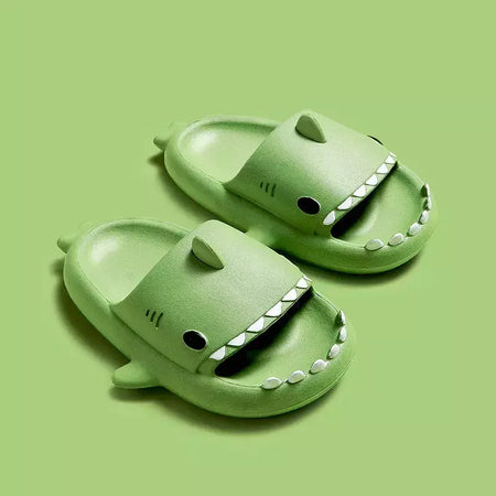 Crianças chinelos dos desenhos animados sandálias de tubarão verão meninos meninas bebê crianças sapatos sola macia antiderrapante