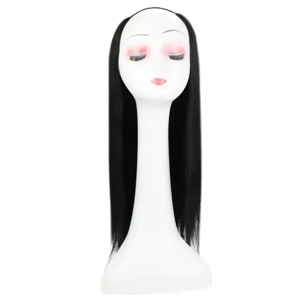 Brilho completo u parte peruca de cabelo humano máquina de cor sólida remy cabelo humano meia peruca clipe em uma peça invisível u forma perucas em linha reta