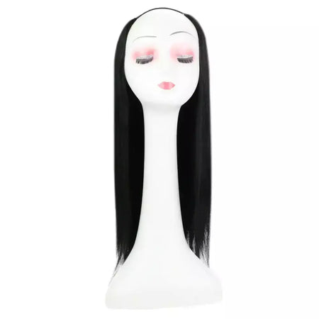 Brilho completo u parte peruca de cabelo humano máquina de cor sólida remy cabelo humano meia peruca clipe em uma peça invisível u forma perucas em linha reta