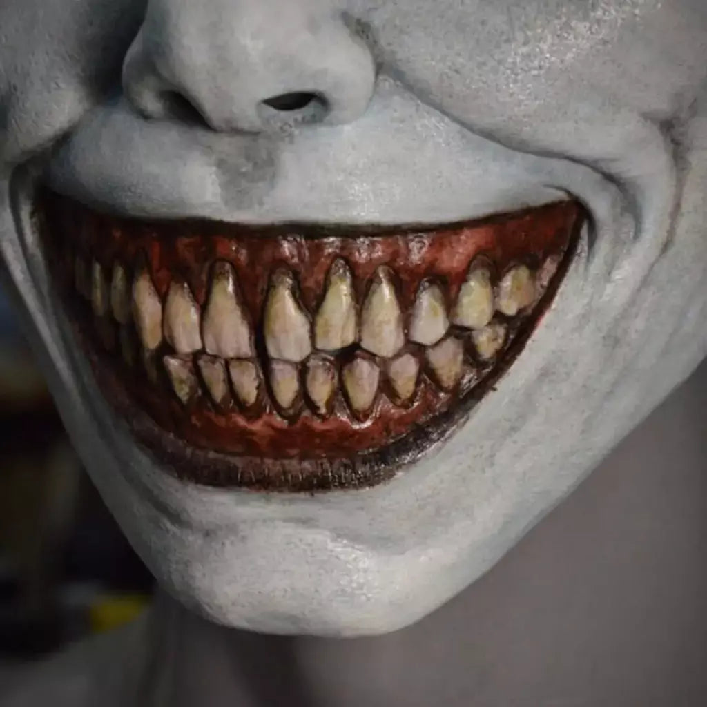 Assustador máscara de halloween demônios sorridentes máscaras faciais de terror o mal cosplay adereços festa masquerade máscara de halloween acessório de roupas