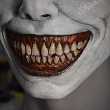 Assustador máscara de halloween demônios sorridentes máscaras faciais de terror o mal cosplay adereços festa masquerade máscara de halloween acessório de roupas