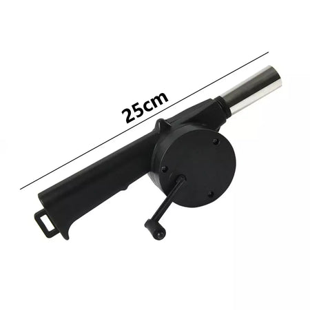 Ventilador de churrasco ao ar livre ventilador de ar de manivela portátil churrasqueira fogo fole ferramentas piquenique acampamento acessórios churrasco