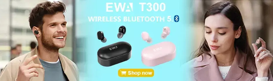 EWA A106 Pro Mini alto-falante Bluetooth com radiador de graves personalizado, IPX7 à prova d'água, alto-falantes super portáteis, estojo de viagem embalado
