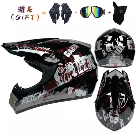Capacete de segurança para motocross, casco para motocross, bicicleta, downhill, atv, cross, criança, motocicleta, dot abs, 1kg, unissex