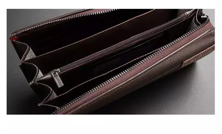 Baellery homens bolsa de embreagem grande capacidade carteiras de bolso do telefone celular passcard bolso de alta qualidade multifuncional carteira para homem