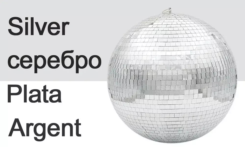 Bola de espelho de discoteca para festa, bola brilhante, luz de palco, bola de vidro rotativa, retrô, reflexiva, ktv, dj, luzes, decoração de natal para casa 2024