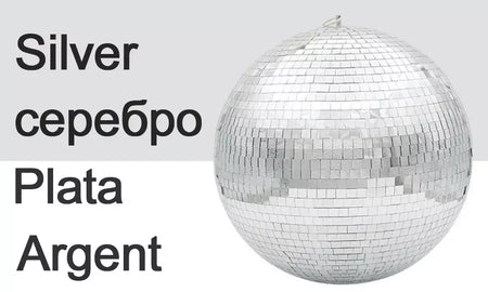 Bola de espelho de discoteca para festa, bola brilhante, luz de palco, bola de vidro rotativa, retrô, reflexiva, ktv, dj, luzes, decoração de natal para casa 2024