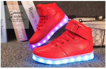 Tamanho 25-46 led sapatos com luzes brilhantes led chinelos para crianças & adulto feminino tenis para crianças meninos meninas sapatilhas luminosas