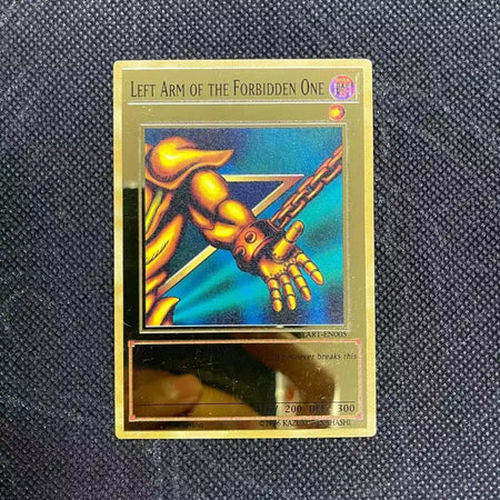 Yugioh cartões de metal dourado yu-gi-oh liga coleção cartão olhos azuis escuro magial obelisco slifer ra crianças presente de aniversário de natal