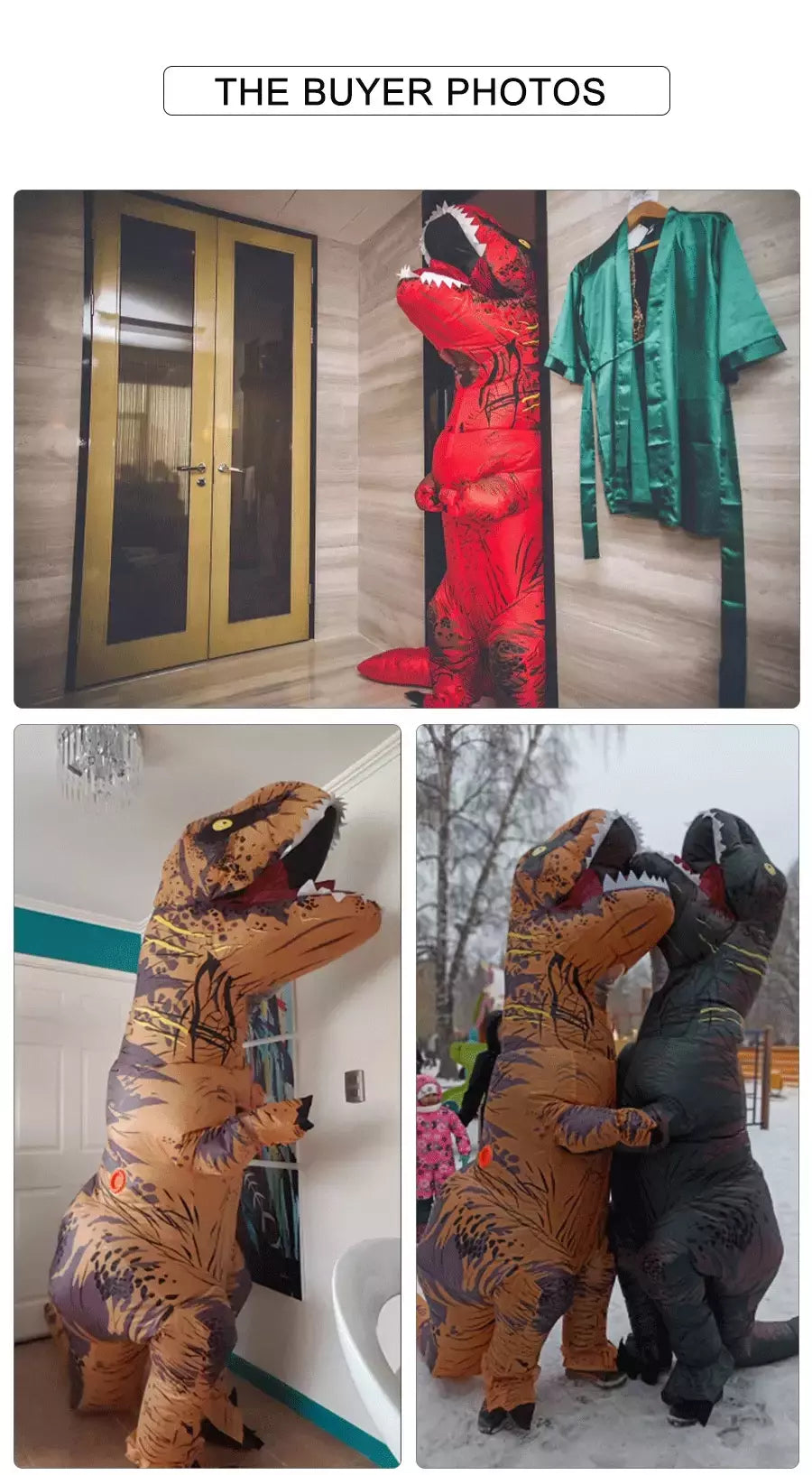 T-Rex-Dinosaur Costume Inflável para Crianças e Adultos, Tyrannosaurus, Role-Playing, Fantasia, Dia das Bruxas, Mascote, Party Apparel