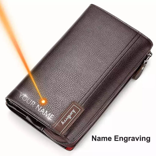 Baellery homens bolsa de embreagem grande capacidade carteiras de bolso do telefone celular passcard bolso de alta qualidade multifuncional carteira para homem