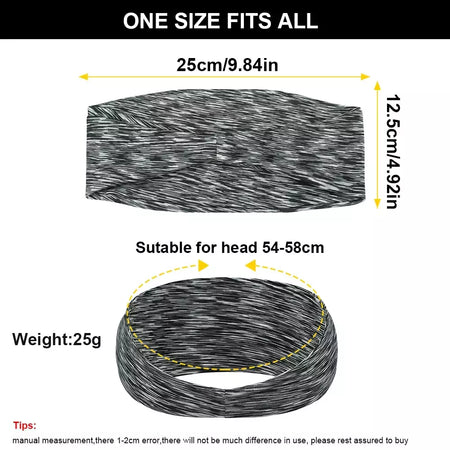 Elastic Absorbent Sports Headband para homens e mulheres, bandagem de cabelo, suor, corrida, fitness, ciclismo, corrida, tênis, ioga, academia