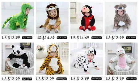 Umorden bebê dálmatas manchado cão traje kigurumi dos desenhos animados animal macacão infantil da criança macacão flanela halloween fantasia vestido