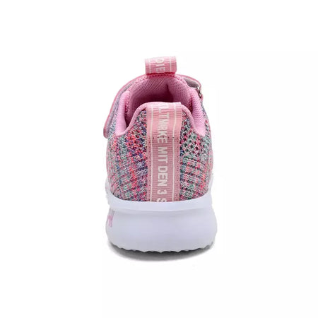 Meninas sapatos casuais luz malha tênis crianças verão primavera outono tenis bonito esporte dos desenhos animados feminino correndo meia calçado