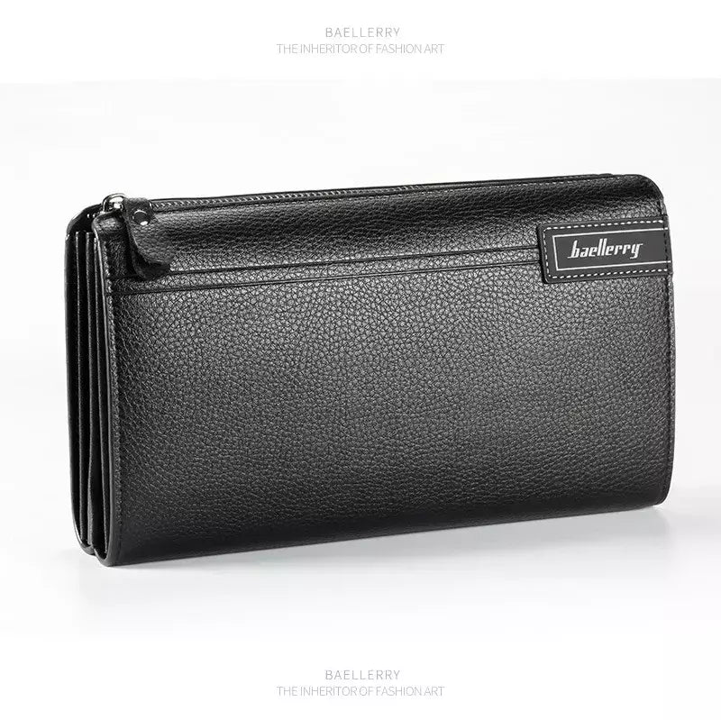 Baellery homens bolsa de embreagem grande capacidade carteiras de bolso do telefone celular passcard bolso de alta qualidade multifuncional carteira para homem