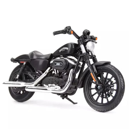 Maisto 1:18 Harley Davidson 2022 Sportster Iron 883 Veículos fundidos colecionáveis Hobbies Modelo de motocicleta Brinquedos
