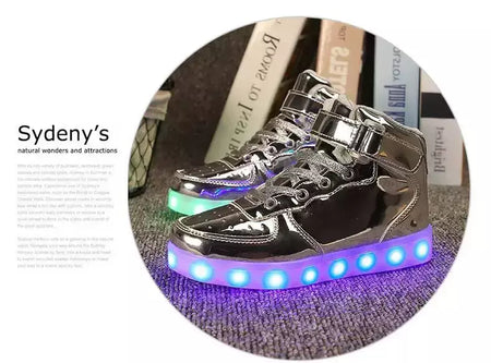Tamanho 25-46 led sapatos com luzes brilhantes led chinelos para crianças & adulto feminino tenis para crianças meninos meninas sapatilhas luminosas