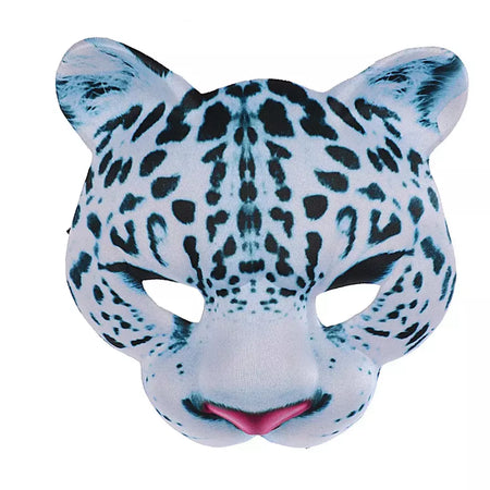 Halloween Cat Cosplay Máscara para Crianças, Meia Capa de Rosto, Festa Jogando Adereços, Traje Adulto Animal, Sexy