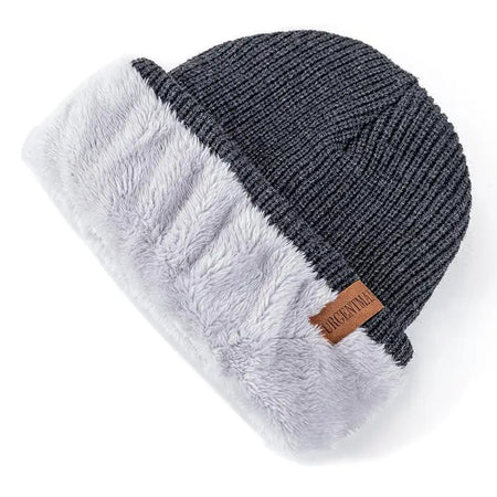 Chapéu clássico de inverno tricotado URGENTMAN Label Casual boné para mulheres homens manter quente adicionar forro de pele chapéu de inverno fashion sólido gorro chapéu 16 cores boné de esqui